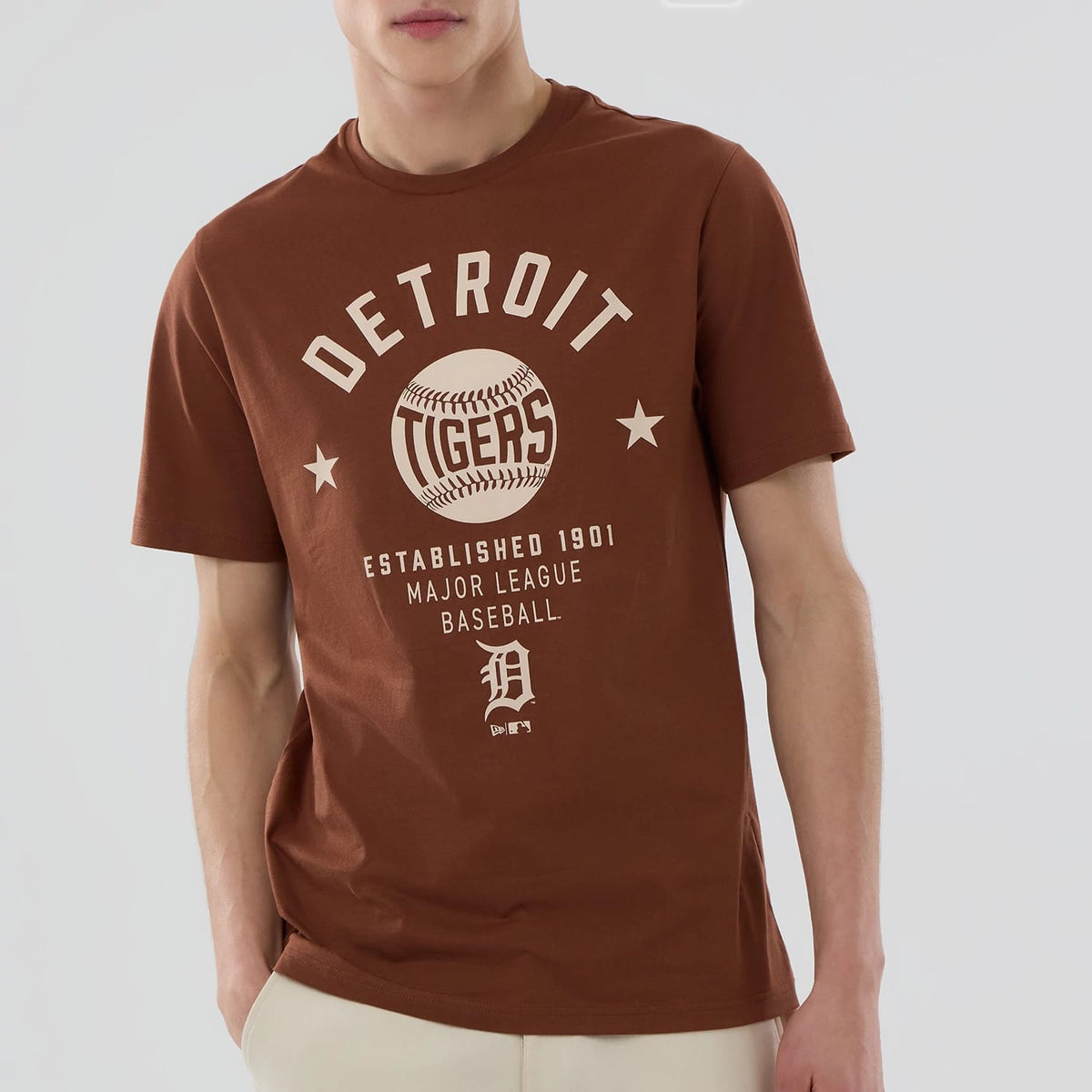 Detroit Tigers MLB Graphic Brown T-Shirt-klyvox
