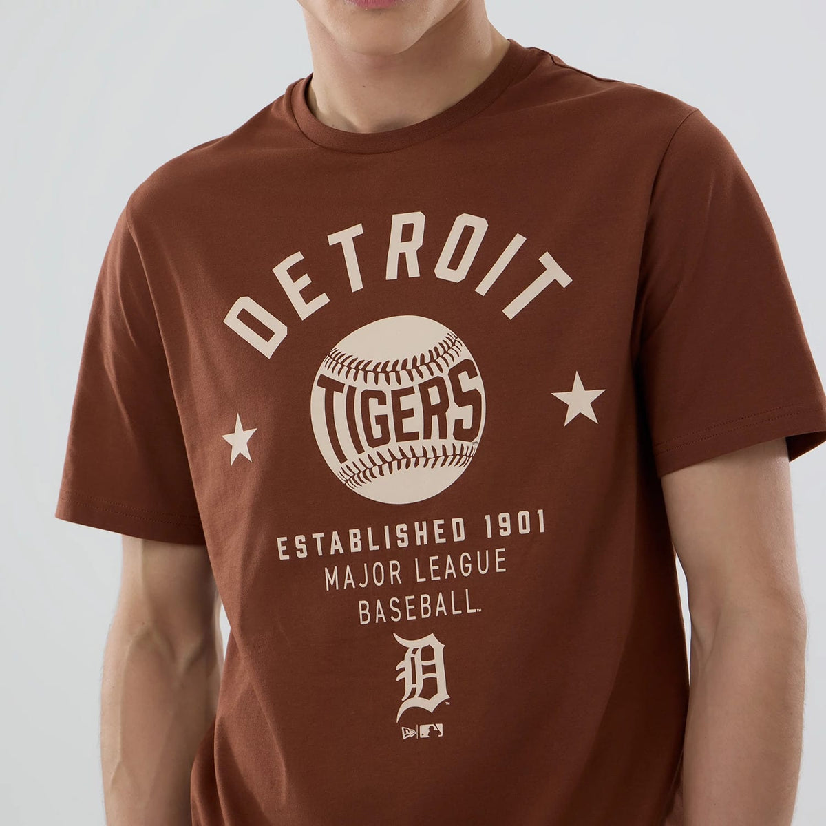 Detroit Tigers MLB Graphic Brown T-Shirt-klyvox
