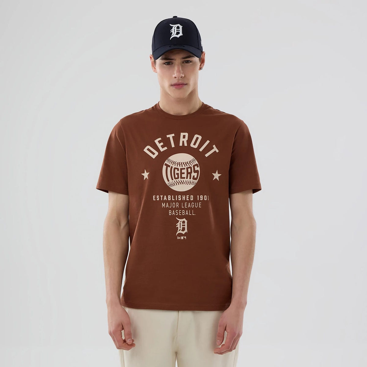 Detroit Tigers MLB Graphic Brown T-Shirt-klyvox