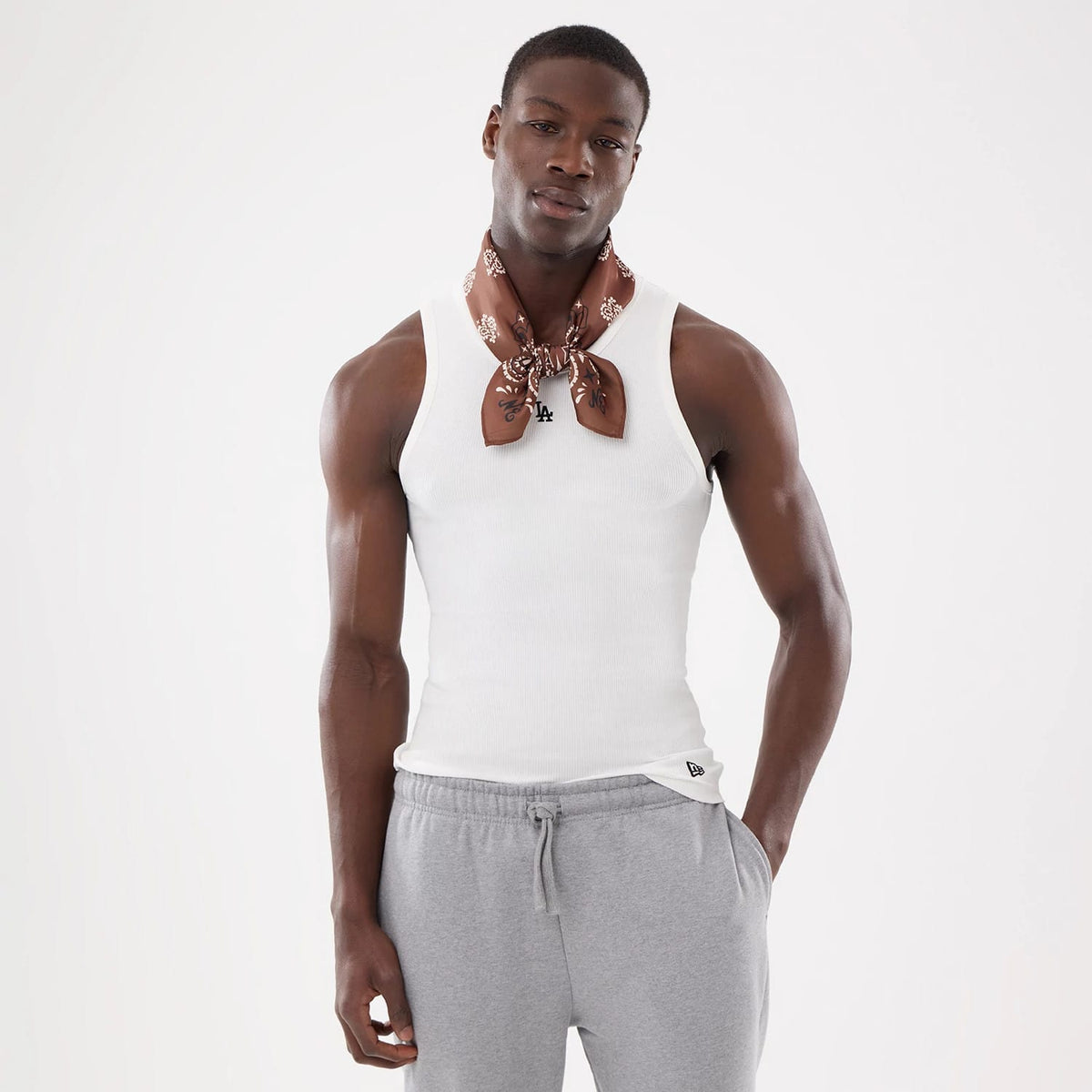 LA Dodgers MLB Rib White Vest-klyvox