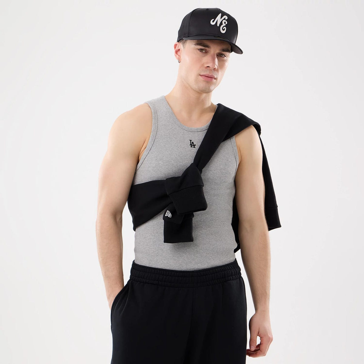 LA Dodgers MLB Rib Grey Vest-klyvox