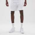 New Era Mesh White Oversized Shorts-klyvox