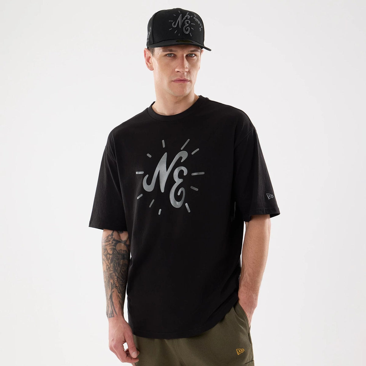 New Era 59FIFTY Day Graphic Black T-Shirt-klyvox