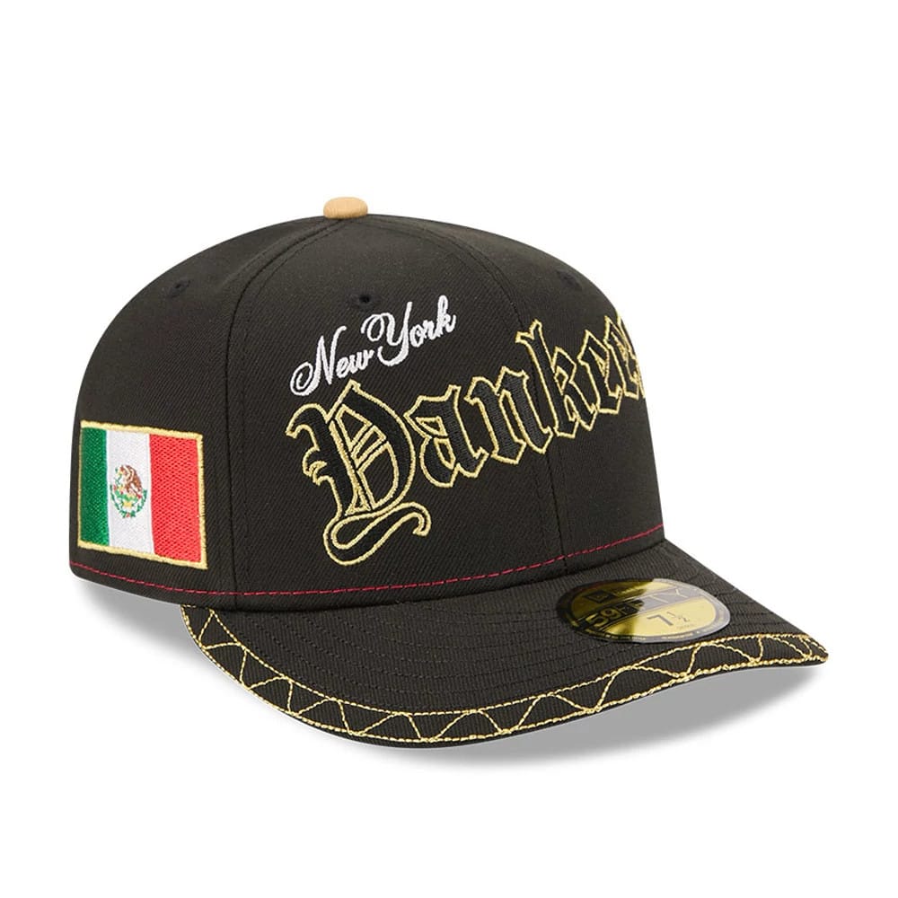 New York Yankees MLB Cinco De Mayo Black 59FIFTY Fitted Cap-klyvox