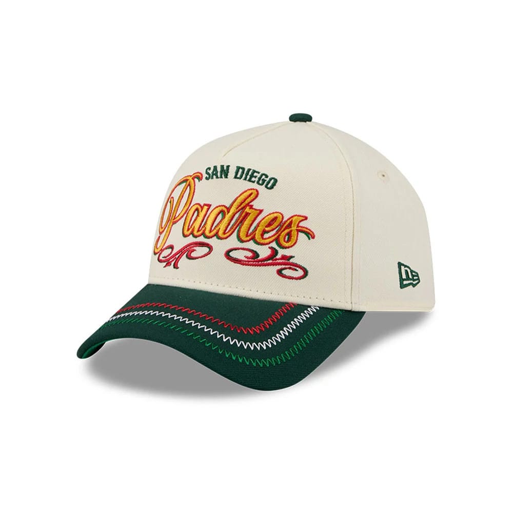San Diego Padres MLB Cinco De Mayo Cream 9FORTY A-Frame Adjustable Cap-klyvox
