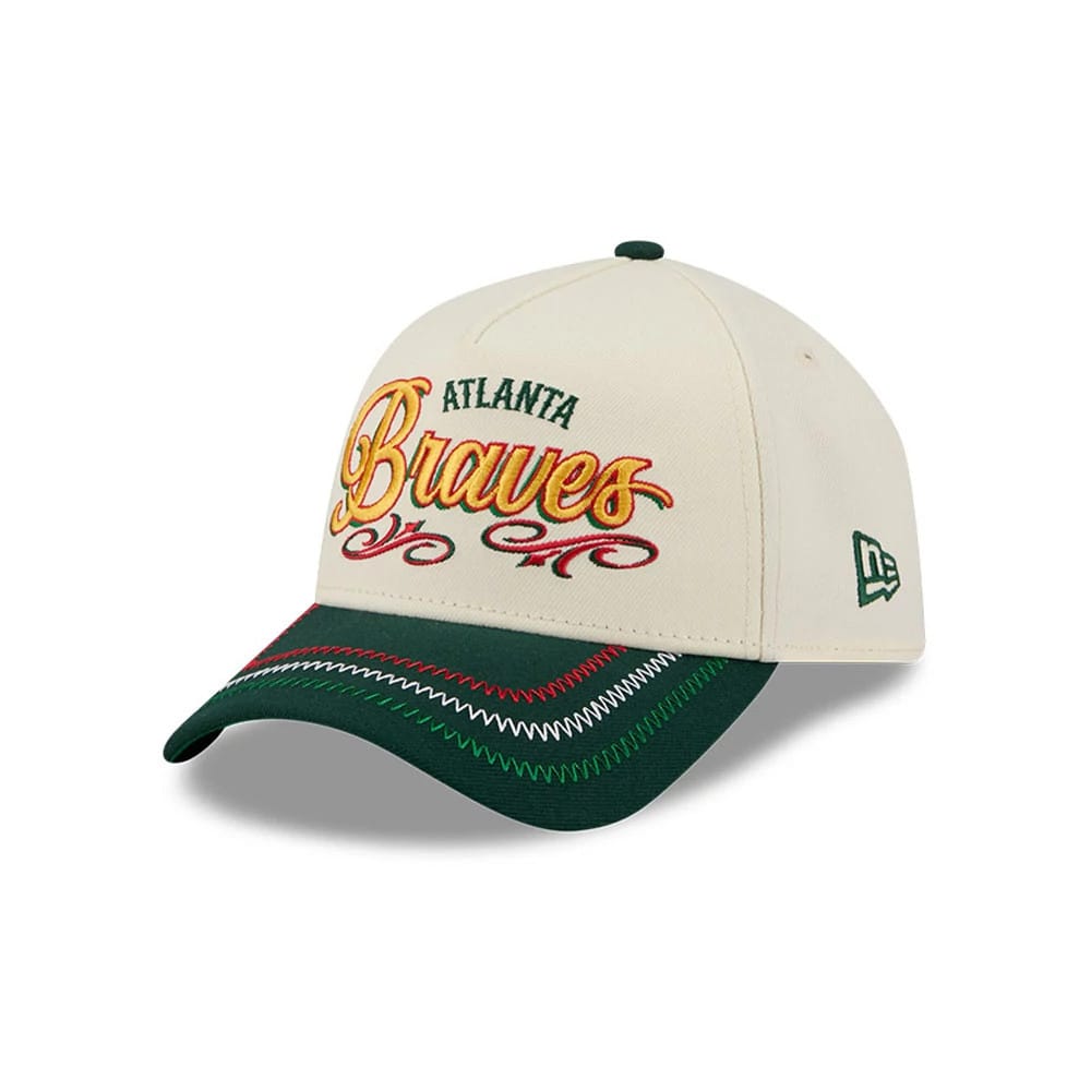 Atlanta Braves MLB Cinco De Mayo Cream 9FORTY A-Frame Adjustable Cap-klyvox