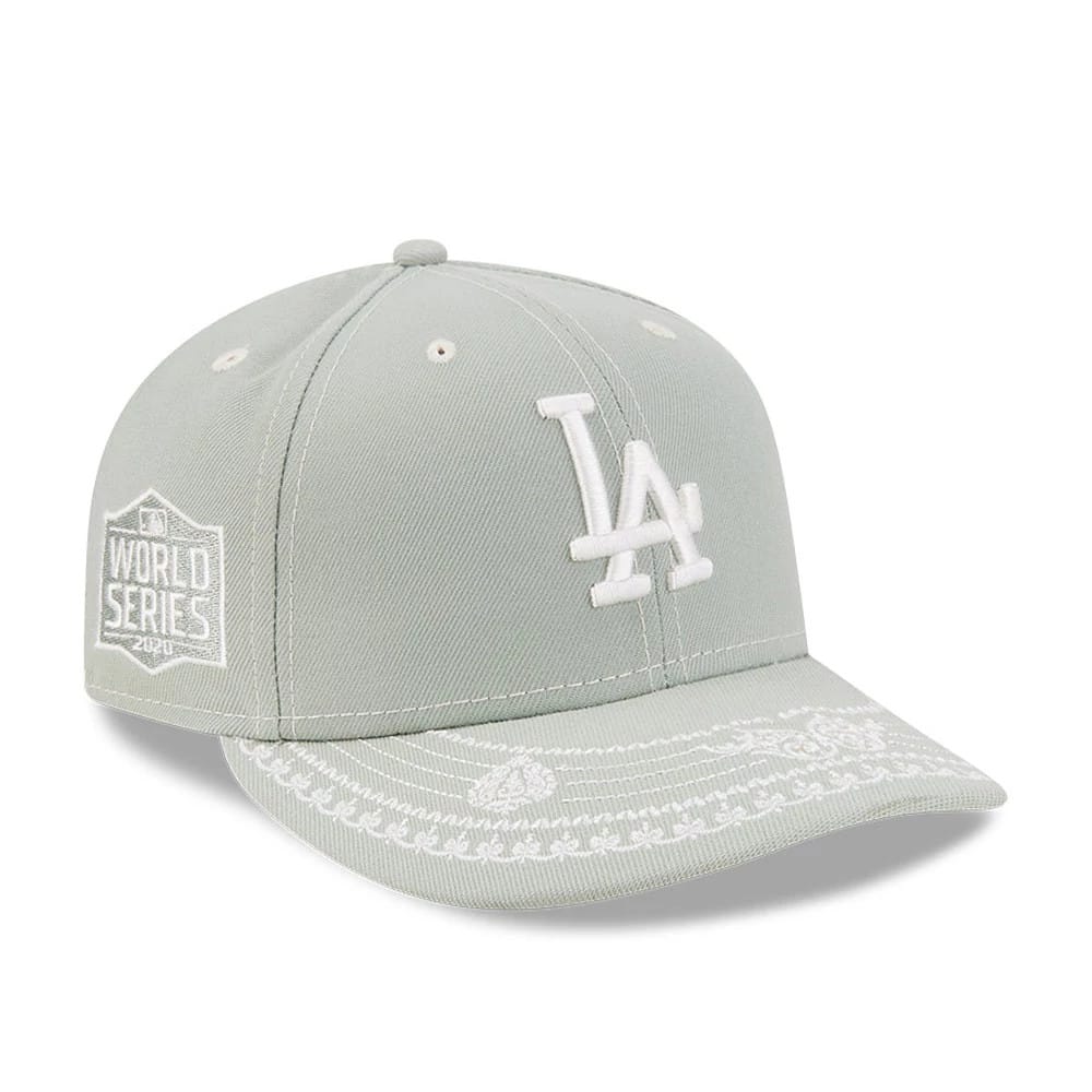 LA Dodgers MLB Fathers Day Pastel Green 59FIFTY Fitted Cap-klyvox