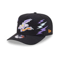 Wile E Coyote Looney Tunes Black 9FIFTY A-Frame Snapback Adjustable Cap-klyvox