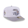 Bugs Bunny Script Looney Tunes White & Grey 59FIFTY A-Frame Fitted Cap-klyvox