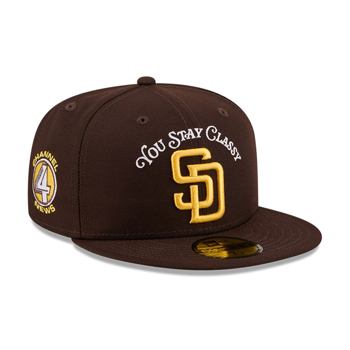 San Diego Padres MLB X Anchorman Stay Classy Black 59FIFTY Fitted Cap-klyvox