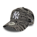 New York Yankees MLB Distressed Denim Black 9FORTY E-Frame Adjustable Cap-klyvox