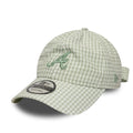 Atlanta Braves MLB Gingham Bowback Pastel Green 9TWENTY Adjustable Cap-klyvox