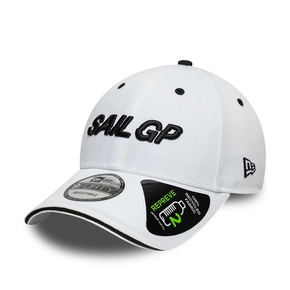 Repreve® Sail GP Sandwich Visor White 9FORTY Adjustable Cap-klyvox