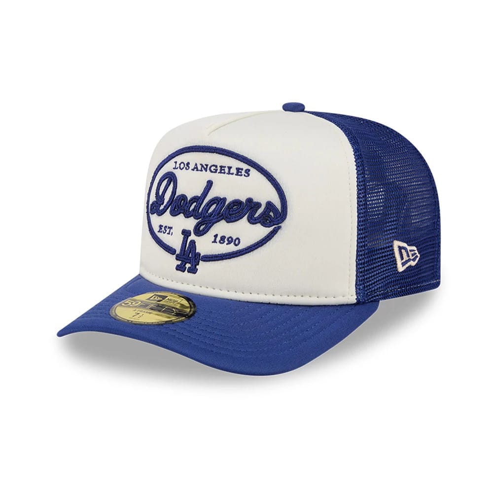 LA Dodgers MLB 59FIFTY Day Dark Blue 59FIFTY A-Frame Fitted Cap-klyvox