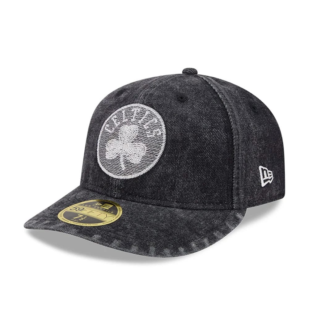 Boston Celtics NBA 59FIFTY Day Black Low Profile 59FIFTY Fitted Cap-klyvox