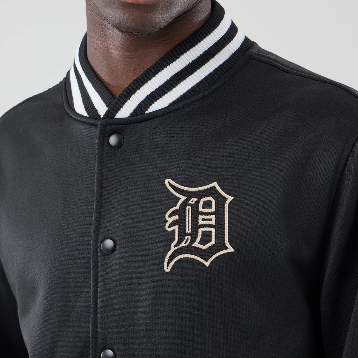 Detroit Tigers MLB Jersey Bomber Black Jacket-klyvox