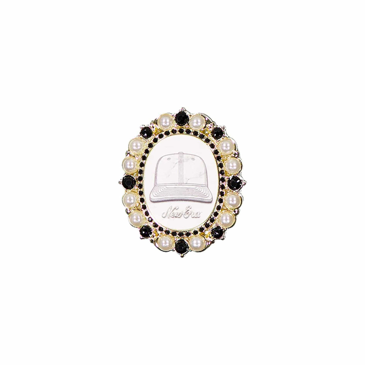 New Era 59FIFTY Day Brooch Black Pin Badge-klyvox