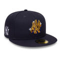 New York Yankees MLB Emblem Navy 59FIFTY Fitted Cap-klyvox