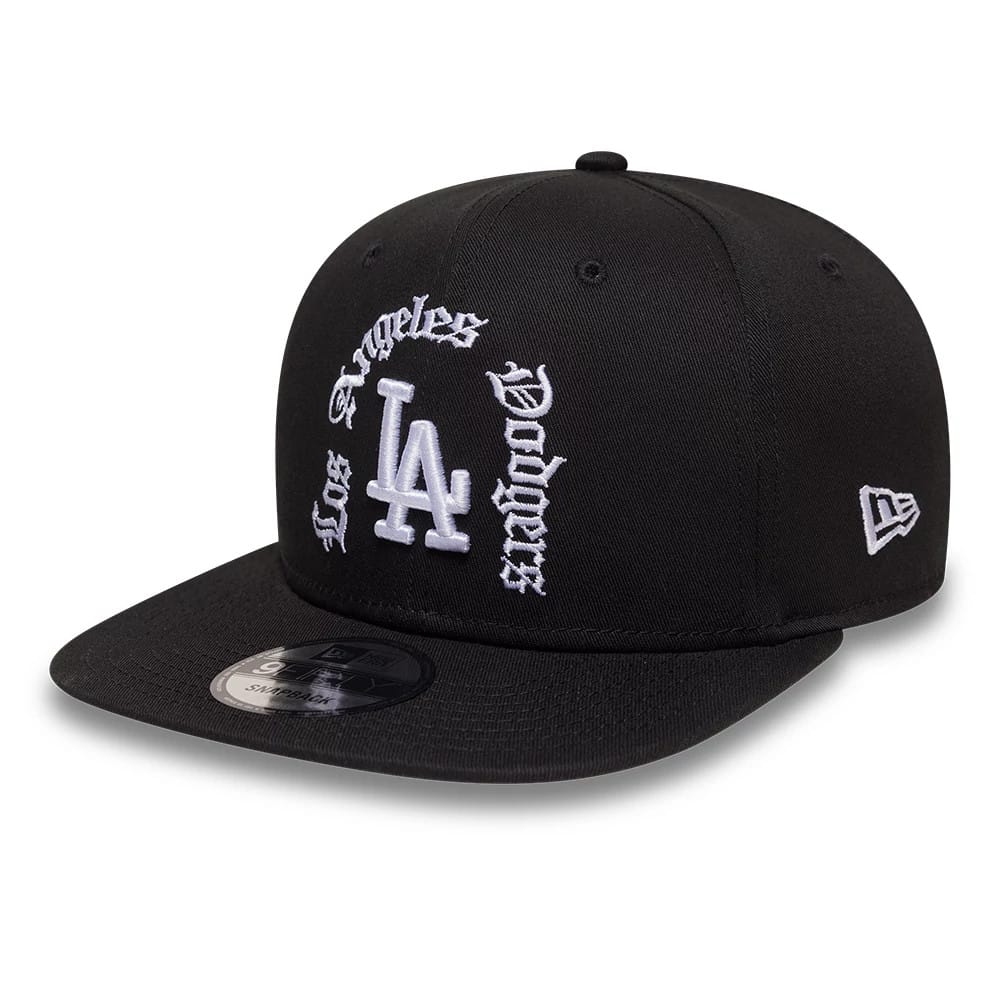 LA Dodgers MLB Black 9FIFTY Snapback Adjustable Cap-klyvox
