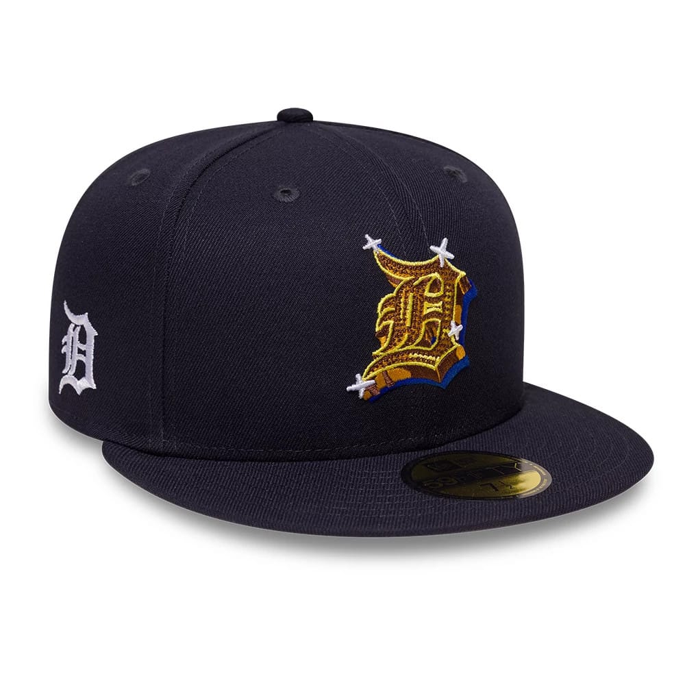 Detroit Tigers MLB Emblem Navy 59FIFTY Fitted Cap-klyvox