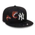 New York Yankees MLB Outdoor Icon Black 9FIFTY Snapback Adjustable Cap-klyvox