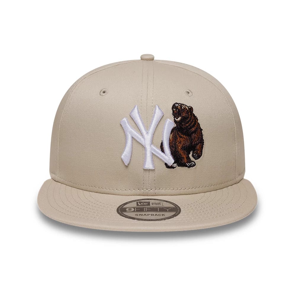 Yankees MLB Outdoor Icon Light Beige 9FIFTY Snapback Adjustable Cap-klyvox