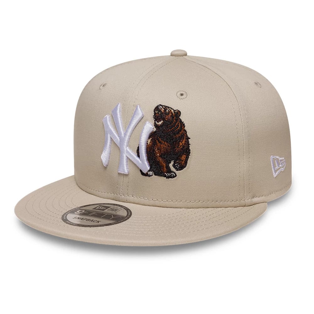 Yankees MLB Outdoor Icon Light Beige 9FIFTY Snapback Adjustable Cap-klyvox