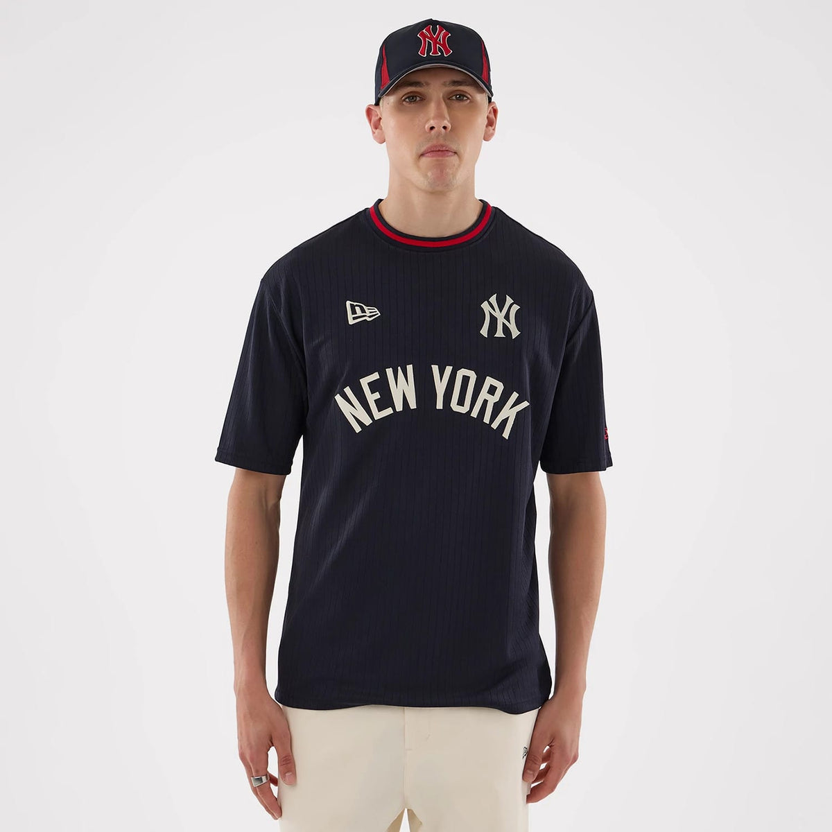 New York Yankees MLB Navy Oversized T-Shirt-klyvox