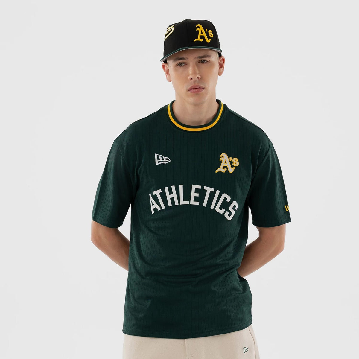Athletics MLB Dark Green Oversized T-Shirt-klyvox