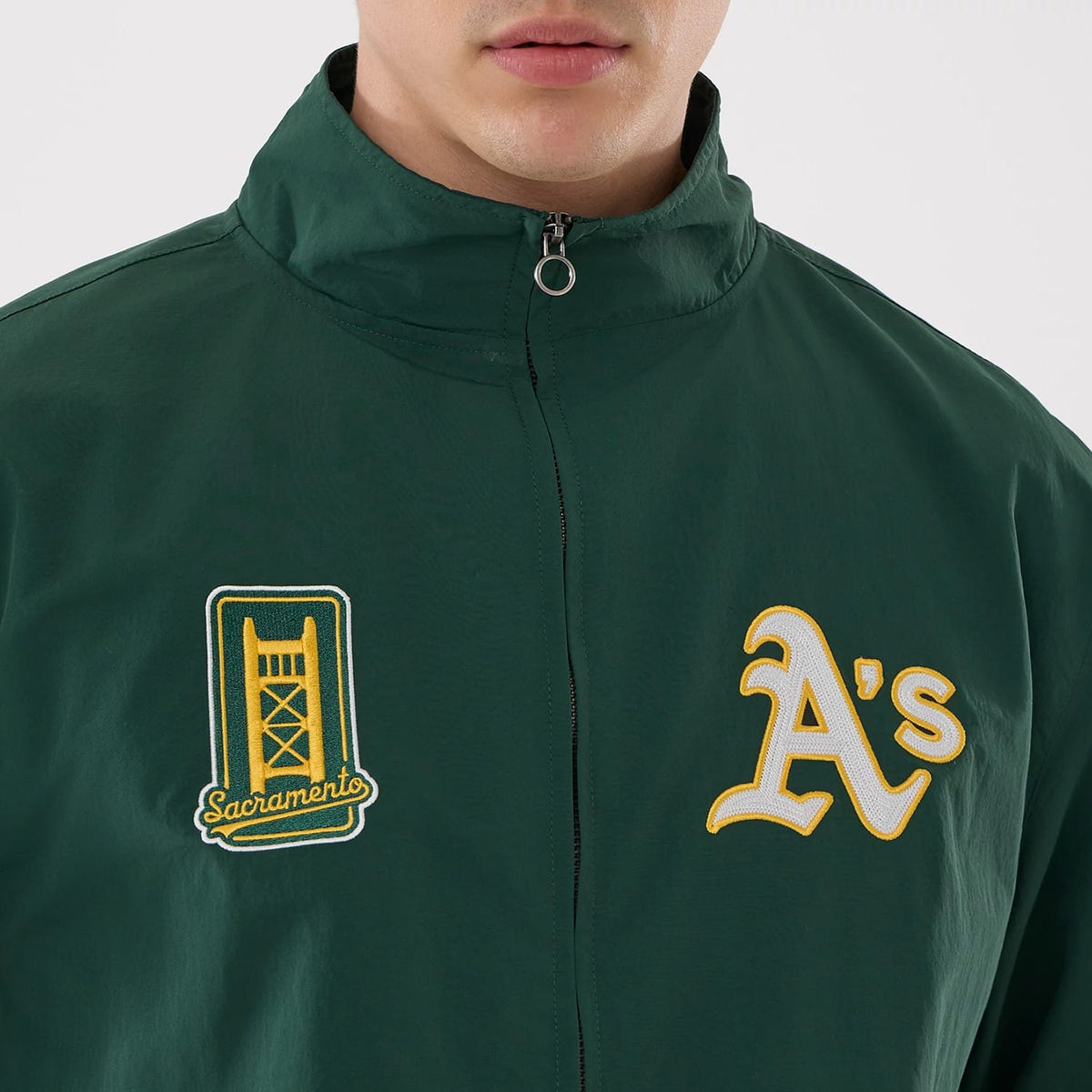 Athletics MLB Dark Green Sports Jacket-klyvox