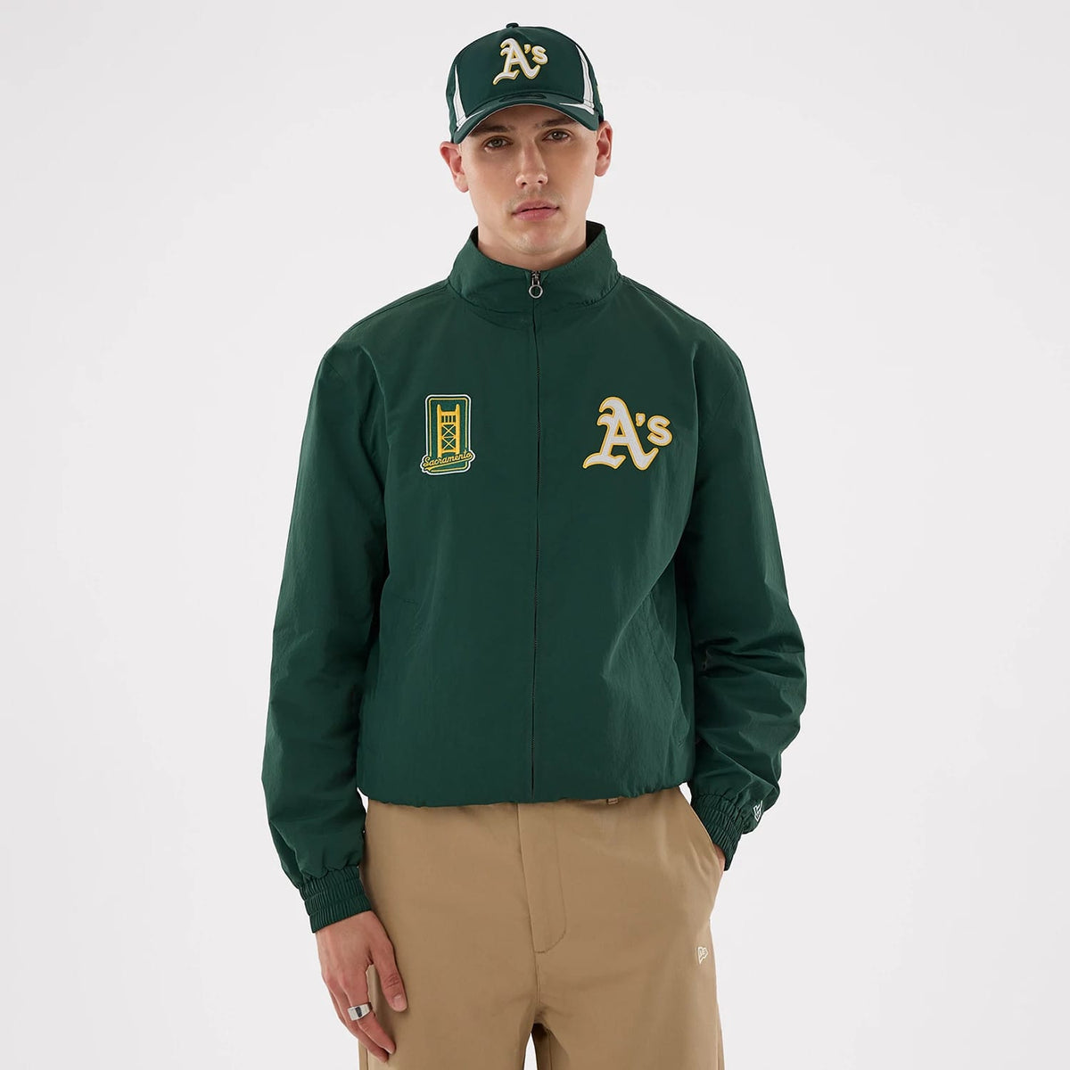 Athletics MLB Dark Green Sports Jacket-klyvox