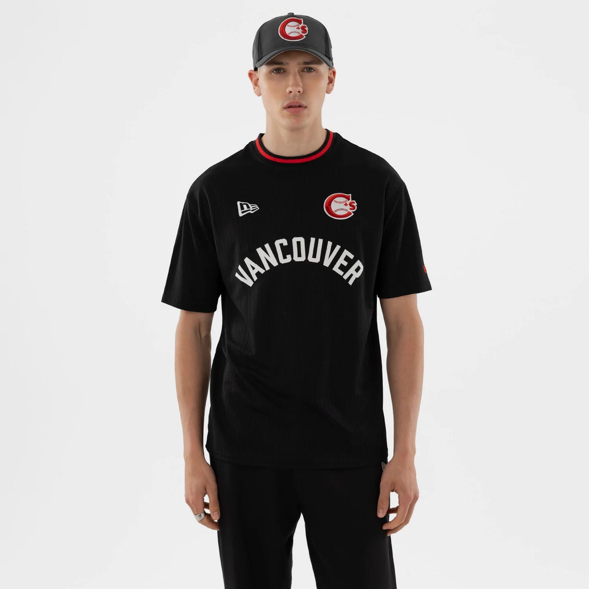 Vancouver Canadians MiLB Black Oversized T-Shirt-klyvox