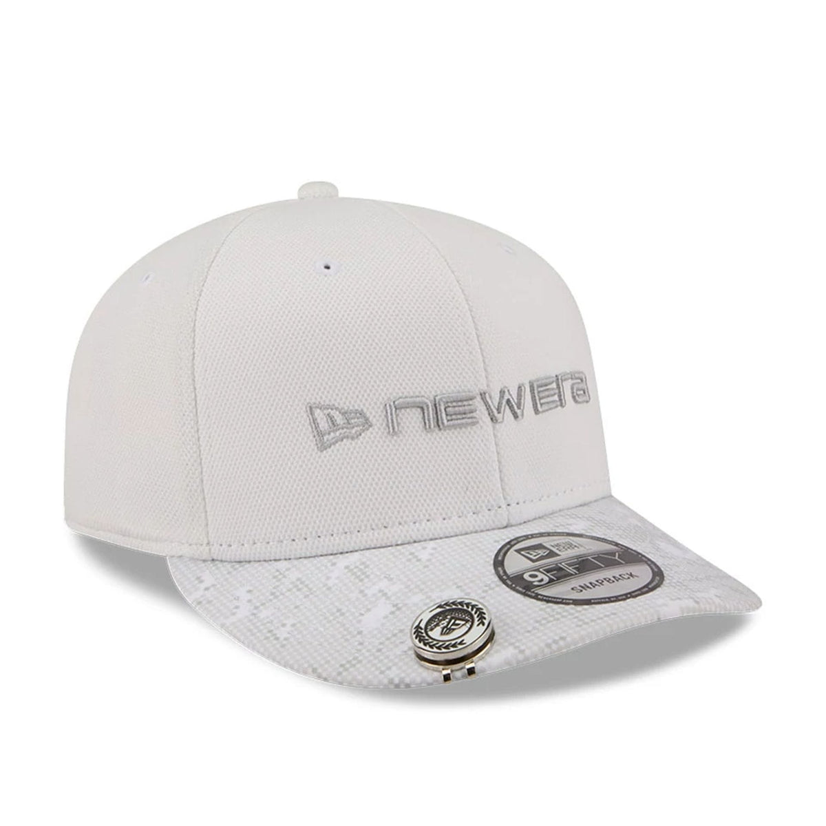 New Era Golf White 9FIFTY Snapback Adjustable Cap-klyvox