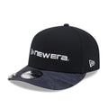 New Era Golf Black 9FIFTY Snapback Adjustable Cap-klyvox