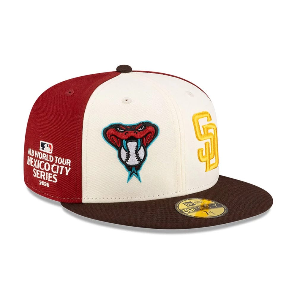 Dueling League MLB Mexico City Series 2026 White 59FIFTY Fitted Cap-klyvox