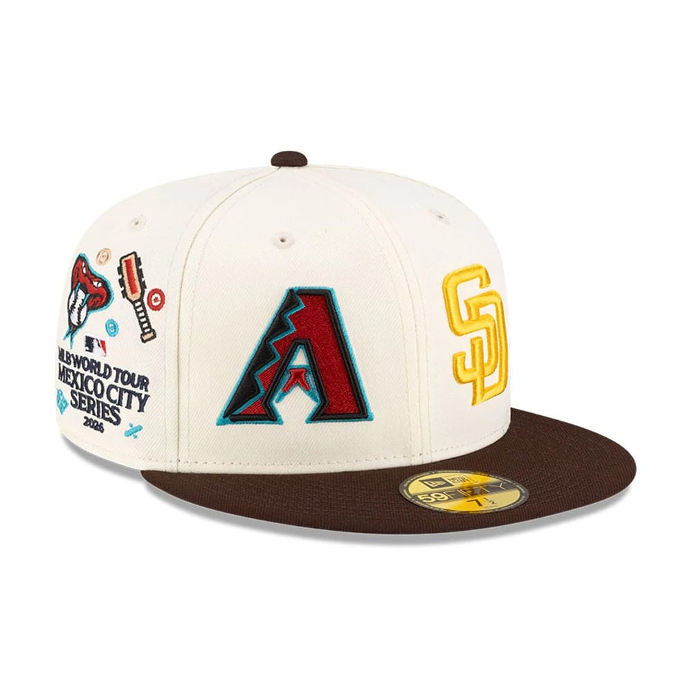 All Over MLB Mexico City Series 2026 White 59FIFTY Fitted Cap-klyvox
