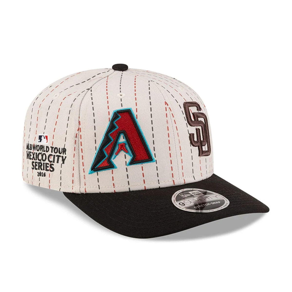 Dueling League MLB Mexico City Series 2026 Light Beige 9SEVENTY Stretch Snap Adjustable Cap-klyvox