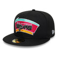 San Antonio Spurs NBA Hardwood Classic Black 59FIFTY Fitted Cap-klyvox