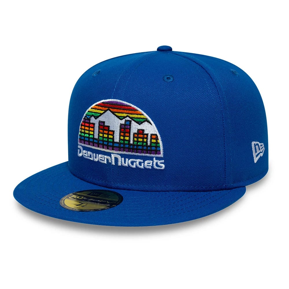 Denver Nuggets NBA Hardwood Classic Blue 59FIFTY Fitted Cap-klyvox