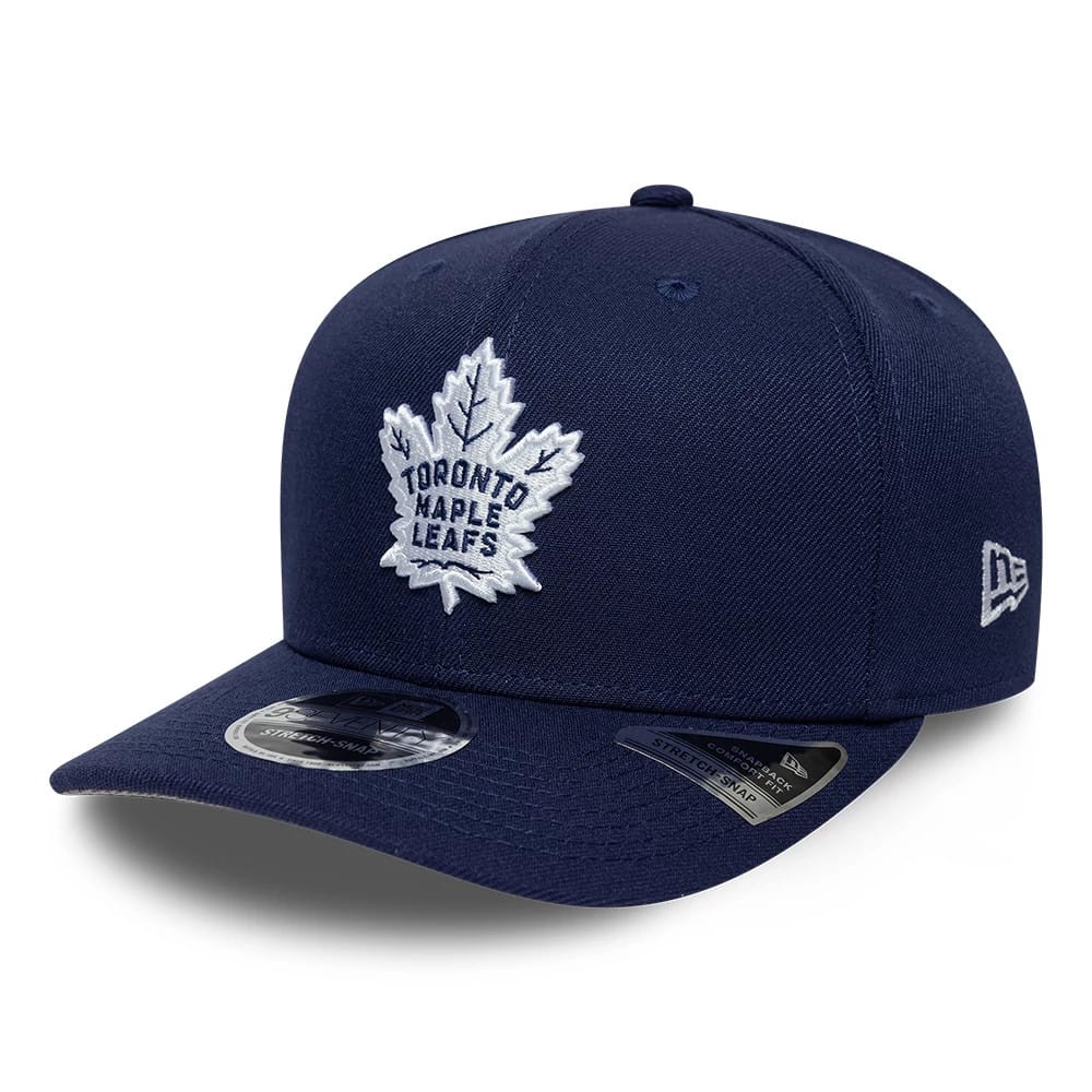 Toronto Maple Leafs NHL Team Navy 9SEVENTY Stretch Snap Adjustable Cap-klyvox