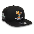 Bucks NBA Hardwood Classic Black 9FIFTY A-Frame Snapback Adjustable Cap-klyvox