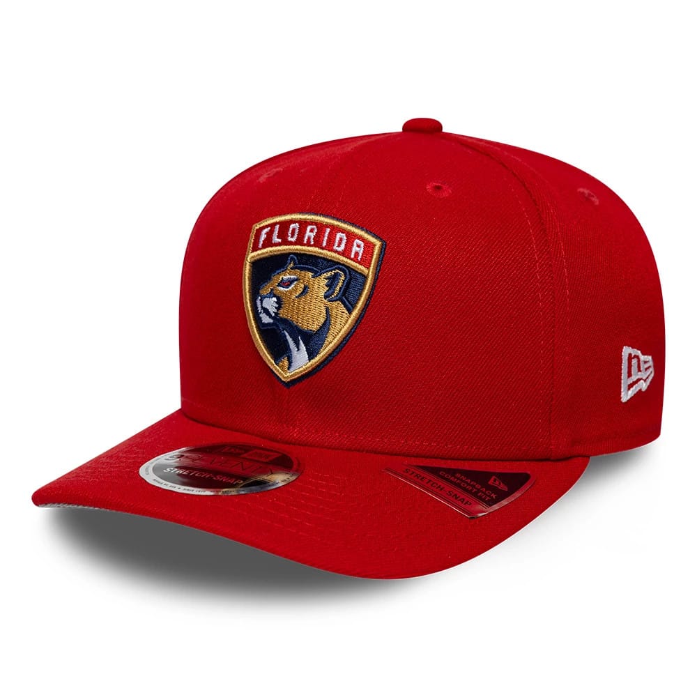 Florida Panthers NHL Team Red 9SEVENTY Stretch Snap Adjustable Cap-klyvox