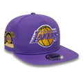 LA Lakers NBA Hardwood Classic Purple 9FIFTY A-Frame Snapback Adjustable Cap-klyvox