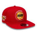 Houston Rockets NBA Hardwood Classic Red 9FIFTY A-Frame Snapback Adjustable Cap-klyvox