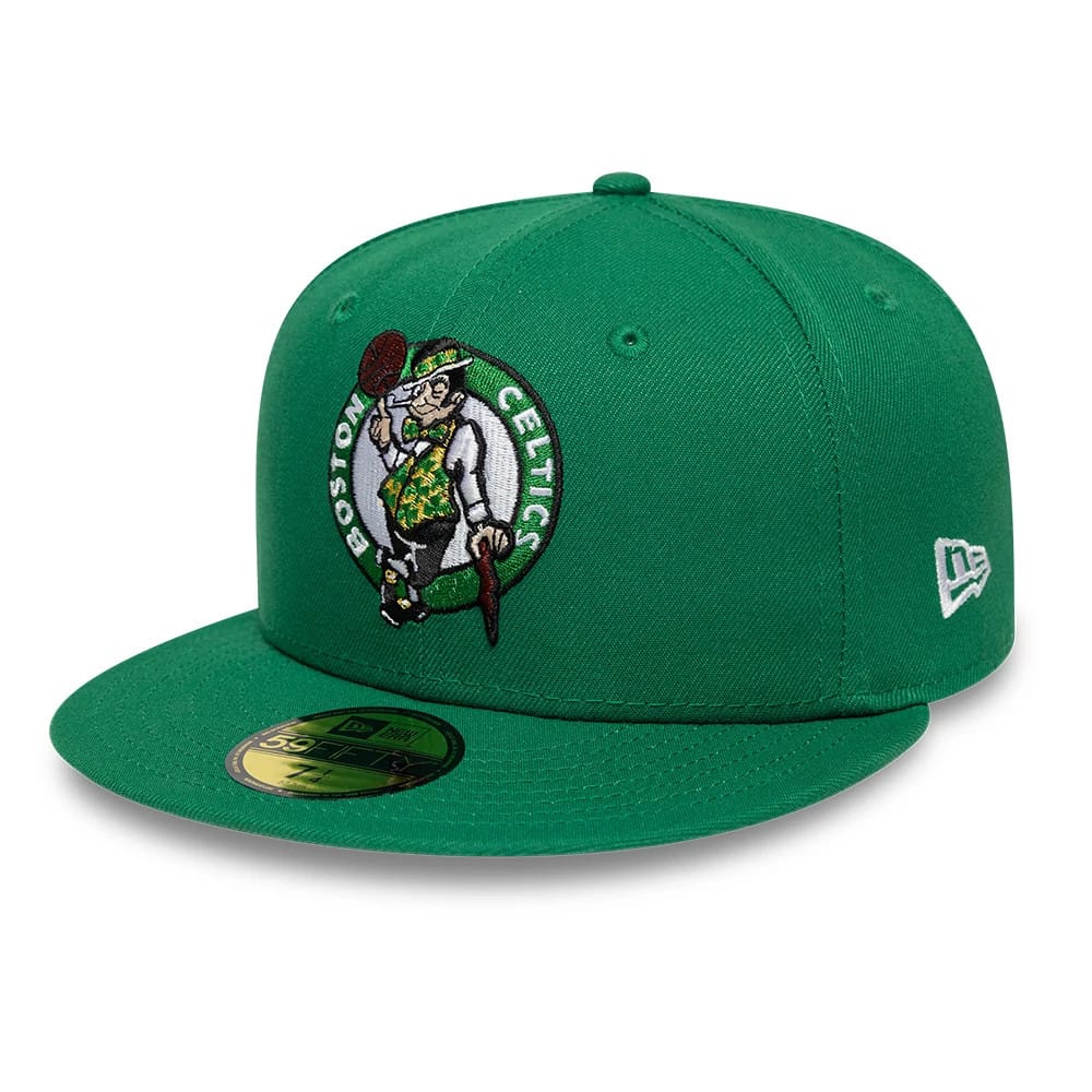 Boston Celtics NBA Basic Green 59FIFTY Fitted Cap-klyvox