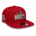 Denver Nuggets NBA Hardwood Classic Dark Red 9FIFTY A-Frame Snapback Adjustable Cap-klyvox