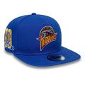 Golden State Warriors NBA Hardwood Classic Blue 9FIFTY A-Frame Snapback Adjustable Cap-klyvox