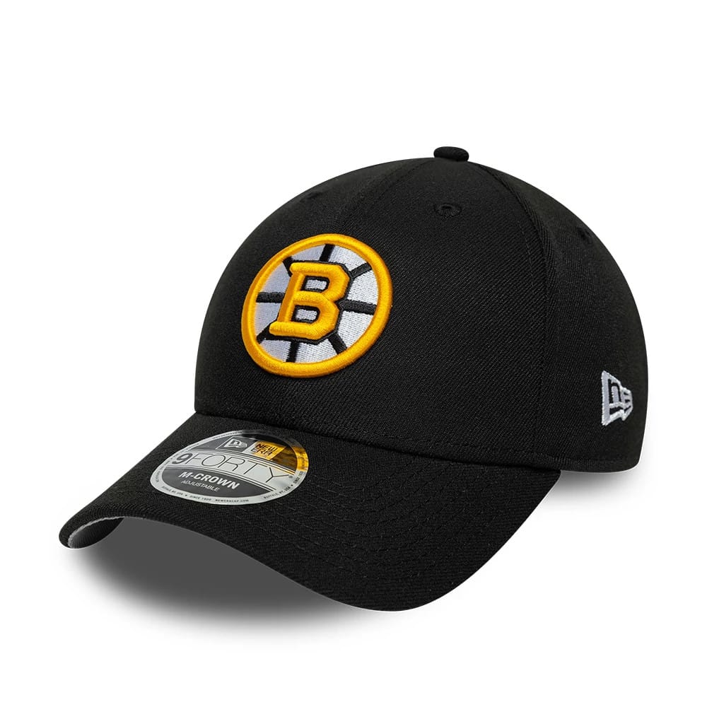 Boston Bruins NHL Team Black 9FORTY M-Crown Adjustable Cap-klyvox