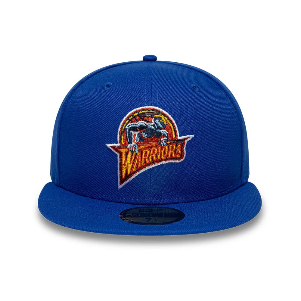 Golden State Warriors NBA Hardwood Classic Blue 59FIFTY Fitted Cap-klyvox