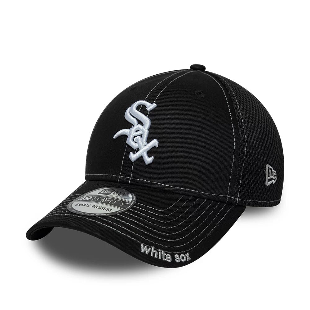 Chicago White Sox MLB Neo Black 39THIRTY Stretch Fit Cap-klyvox